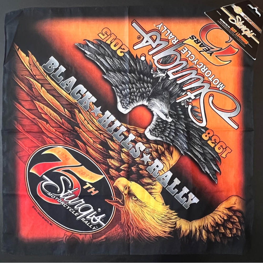 2015 Sturgis Motorcycle Rally Downwing Eagle  BIKER BANDANA